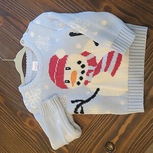 Snowman sweater 18m